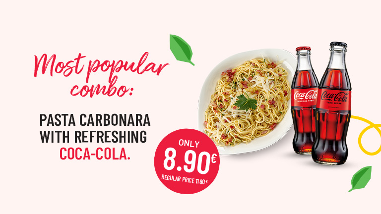 Pasta Carbonara x Coca Cola Combo