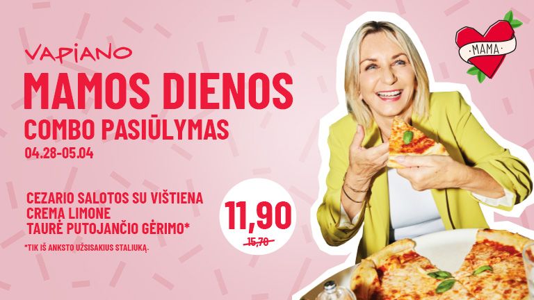 Mamos dienos pasiūlymas