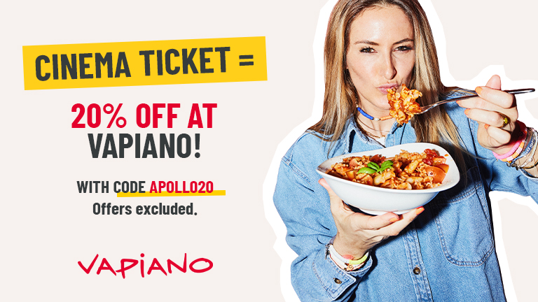 -20% off with Apollo Cinema Ticket